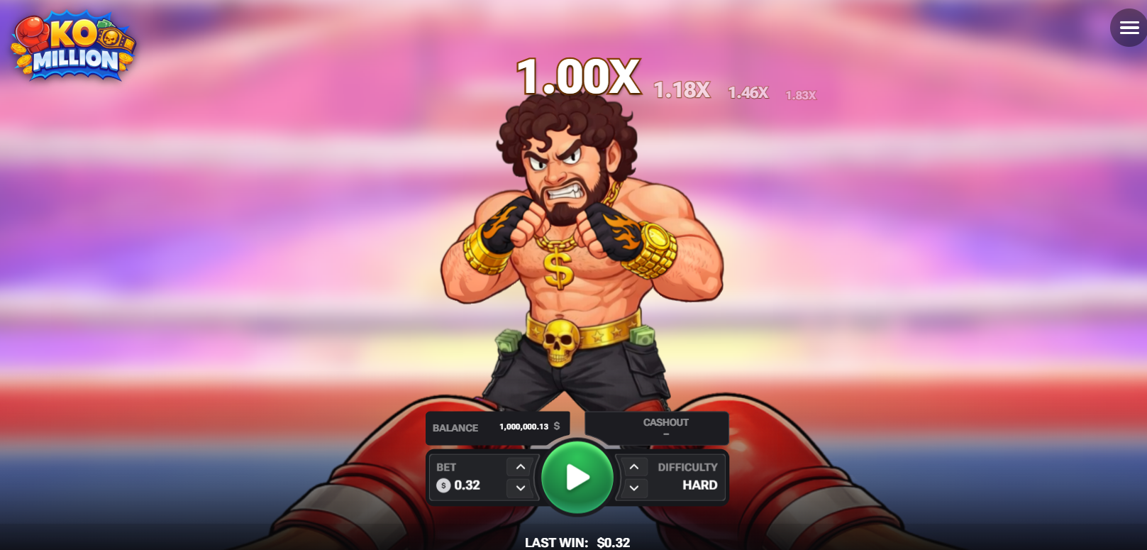 KO Million demo κριτική: δωρεάν παιχνίδι καζίνο με πυγμάχο στο ρινγκ και πολλαπλασιαστή