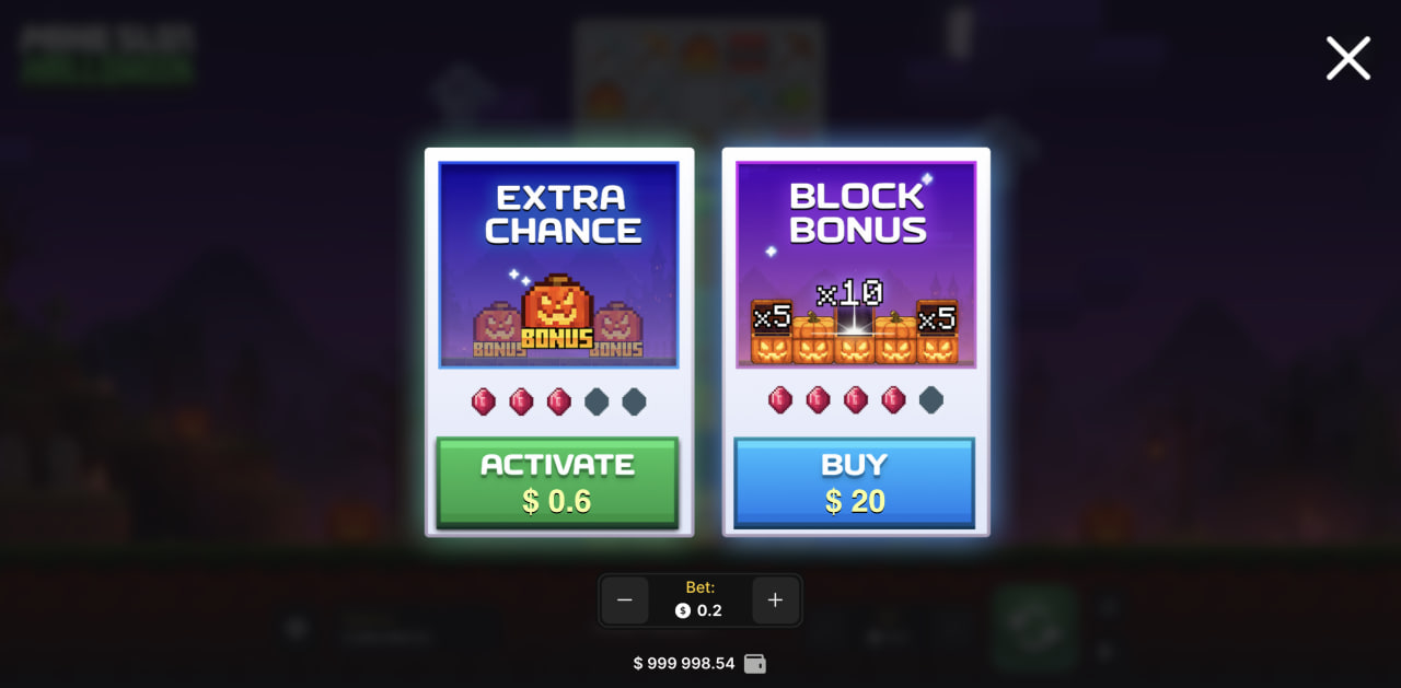 Mine Slot Halloween μπόνους Extra Chance και Block Bonus στην εφαρμογή, πραγματικά χρήματα χωρίς απάτη